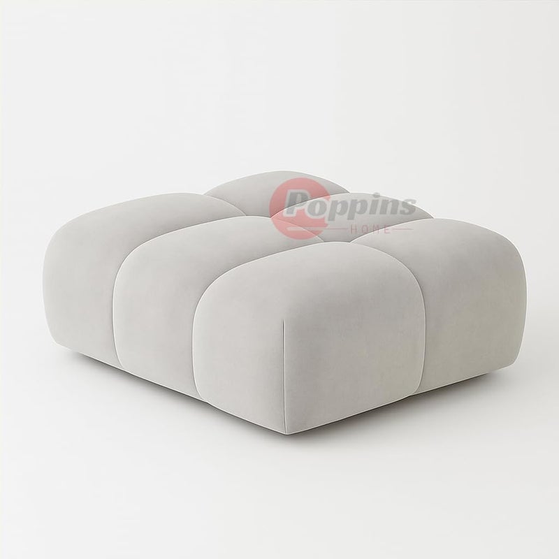 Aroma Homes Modern Cloud-Inspired Modular Sofa Set – 4-Piece Light Grey Bubble Couch - Image 4